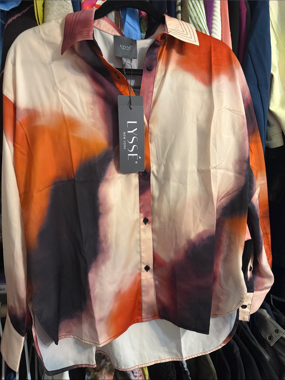 Lysse button up top small NWT